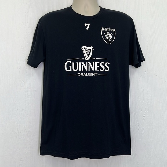 Next Level - Guinness St Andrew’s Tavern Graphic Black And White T Shirt Large - Picture 2 of 10